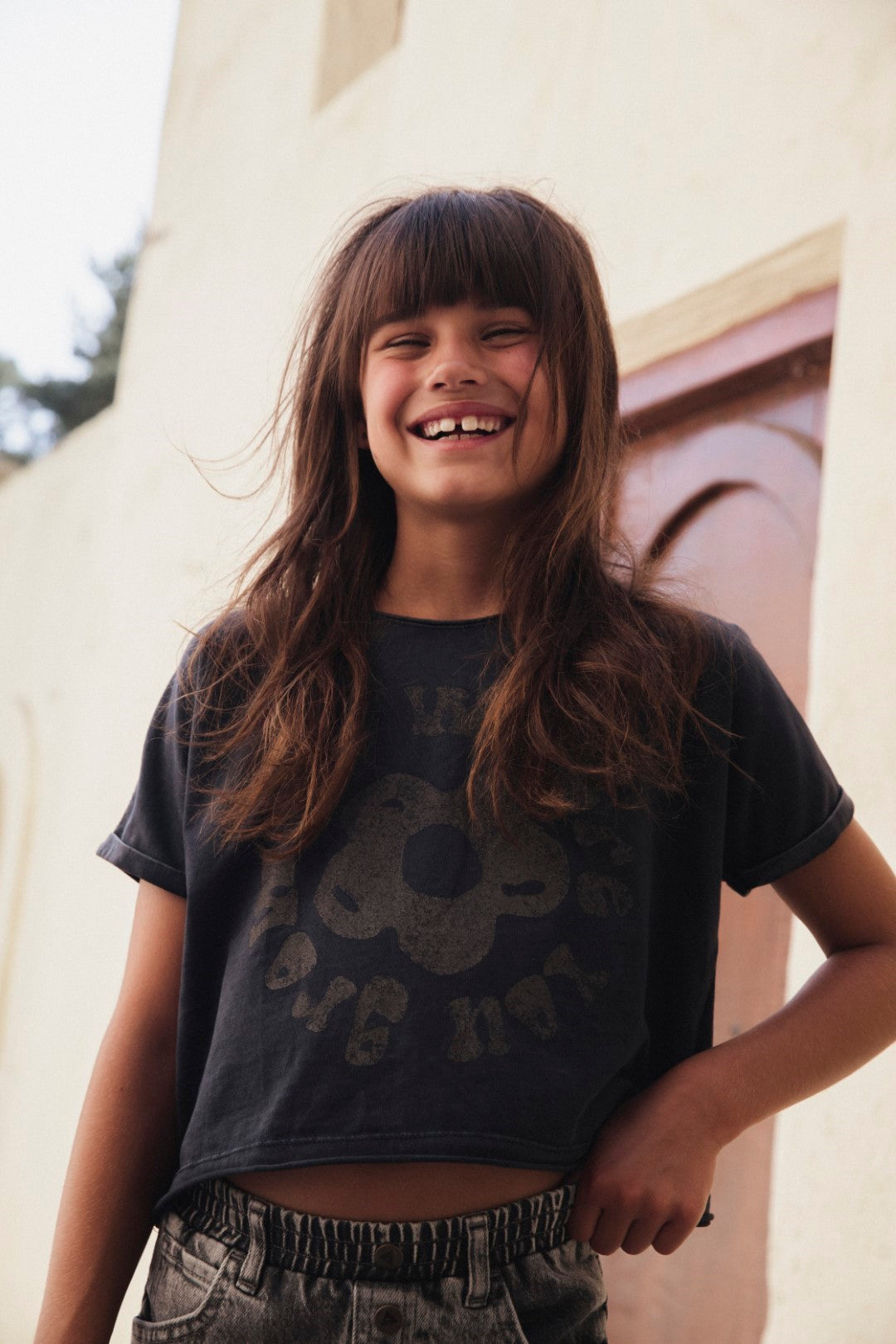 T-shirt Hippie Jet Black