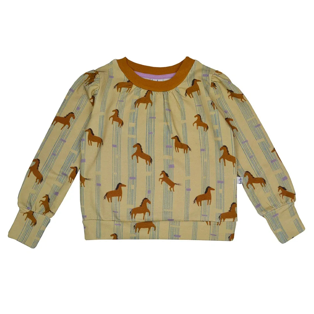 Beatrice Sweater Horses - Baba Kidswear