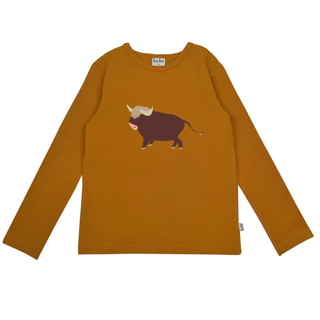 Baby Longsleeve Bison Sudan Brown van Baba Kidswear