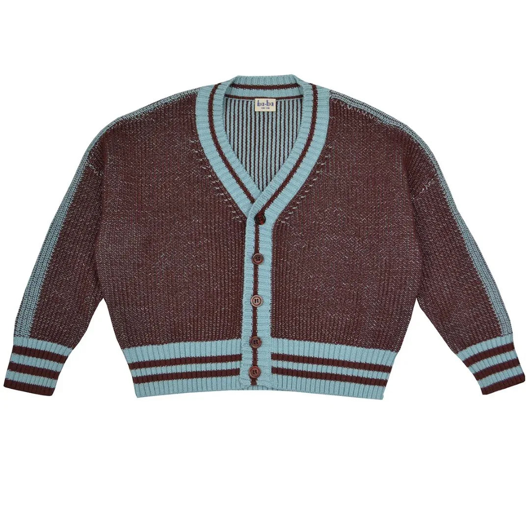 Enio Cardigan Knitwear Rum Raisin - Baba Kidswear