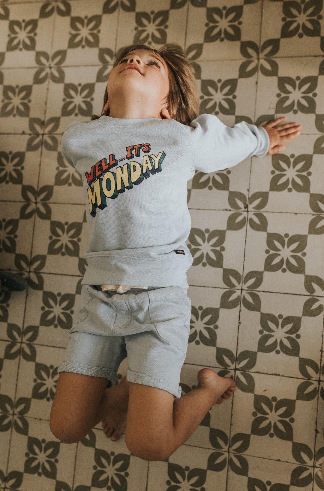 Nate Shorts Pearl Blue Soft Sweat