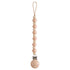 Mushie | Luna Pacifier Clip Blush