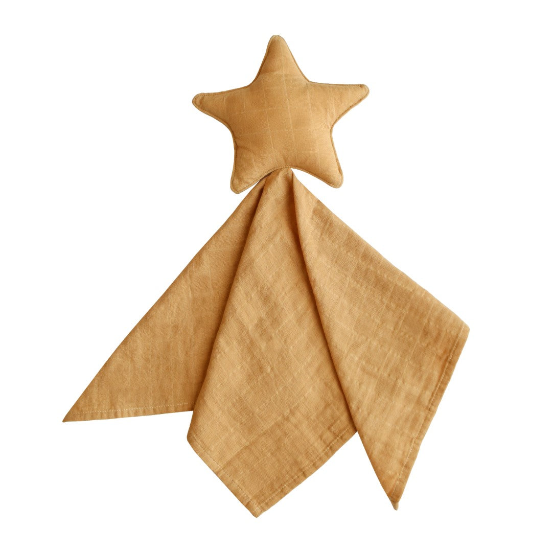 Mushie | Lovey Blanket Star Yellow
