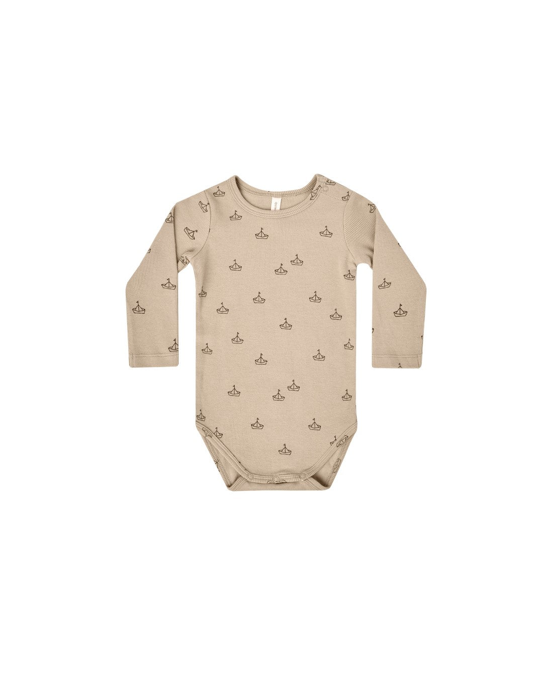 Ribbed Bodysuit Boats Latte van Quincy Mae