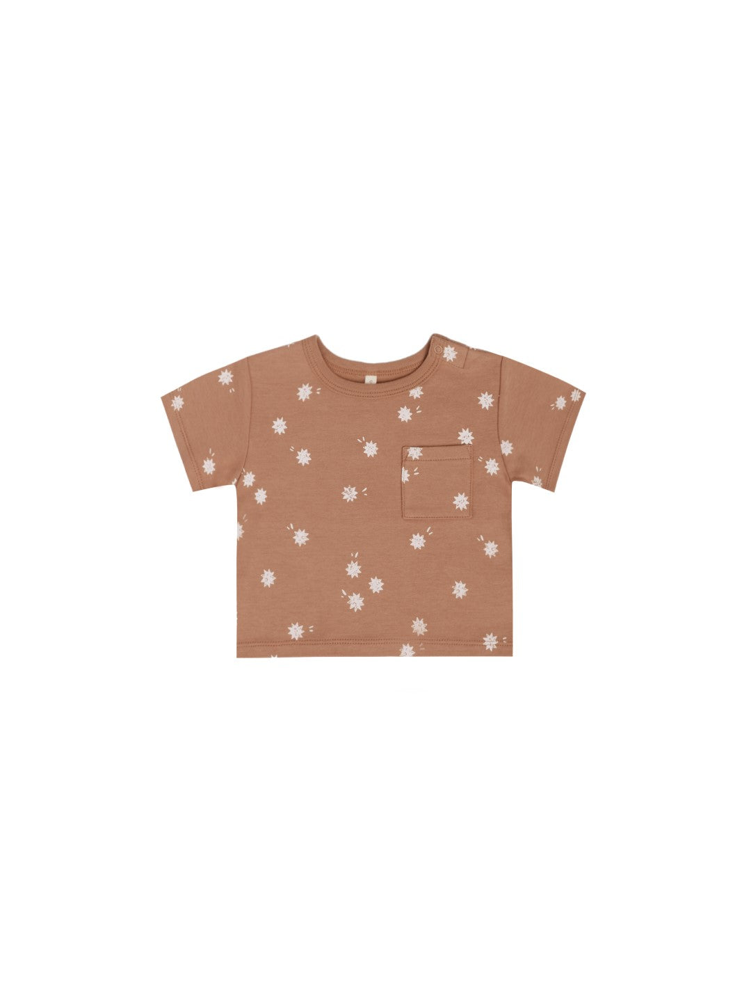 Boxy Pocket Tee Sunburst van Quincy Mae
