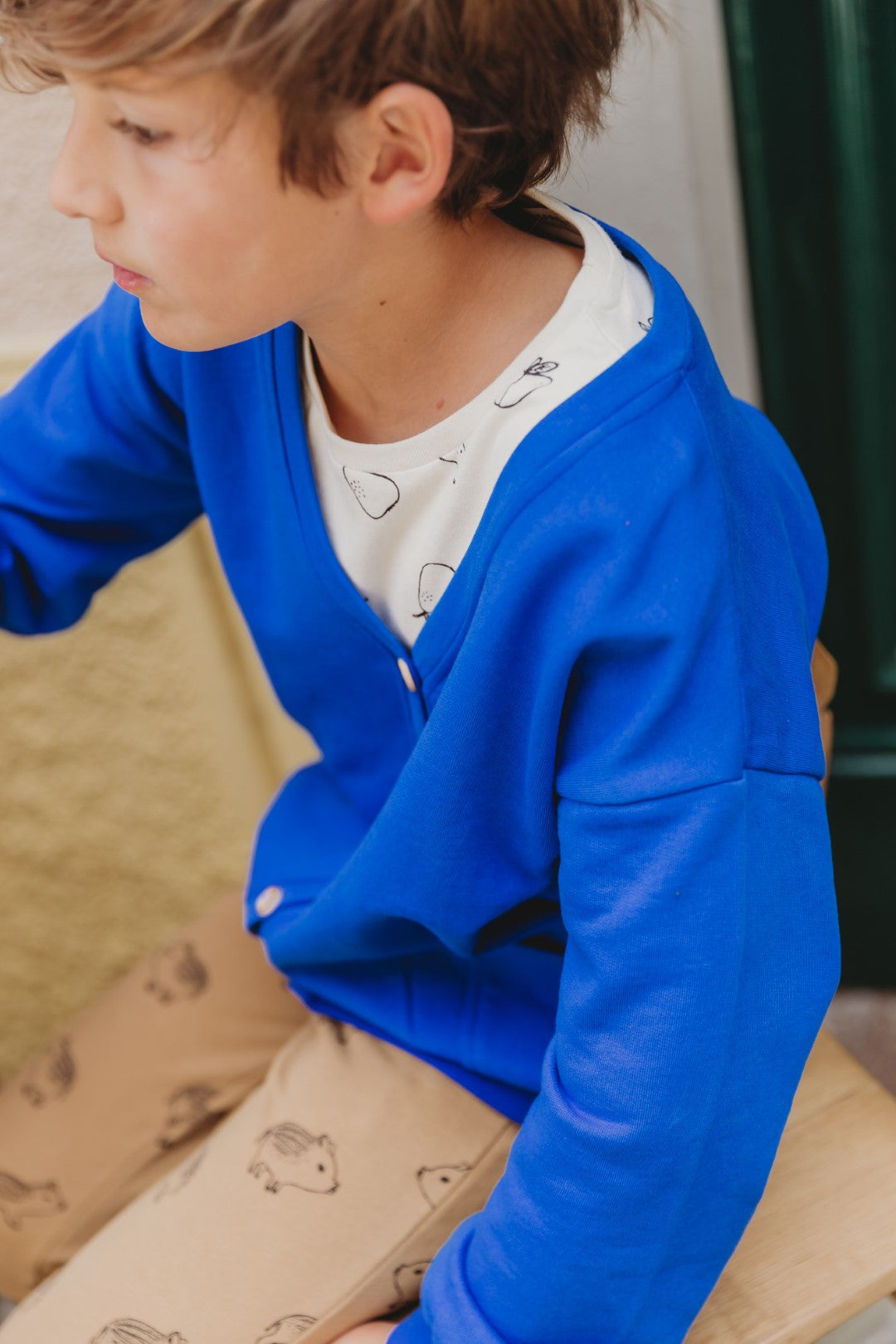 Sweat Cardigan Azzurra Blue