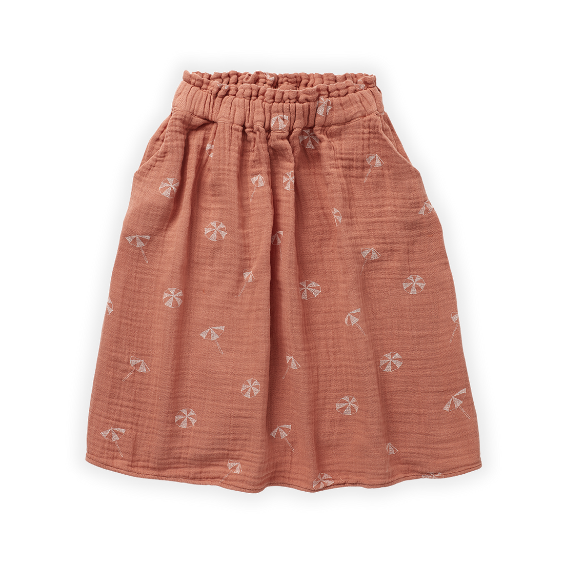 Long Skirt Umbrella Print Café van Sproet & Sprout