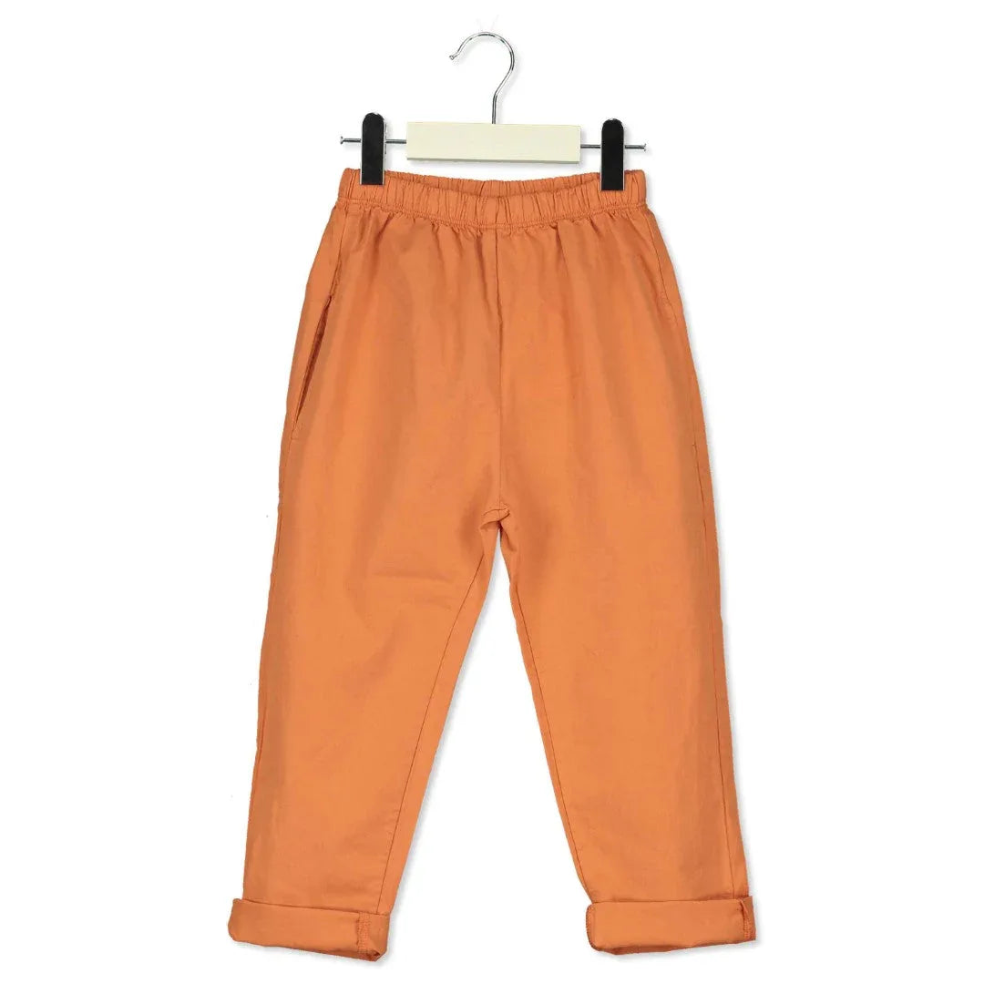 Woven Pants Orange Solid - Lötiekids
