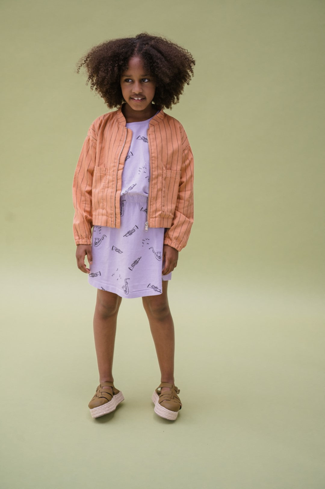 Tshirt Dress Musica Print Lilac Breeze
