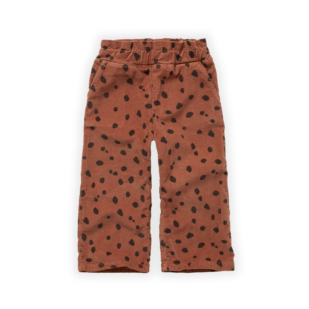 Velvet Culotte Animal Print Hazelnut van Sproet & Sprout