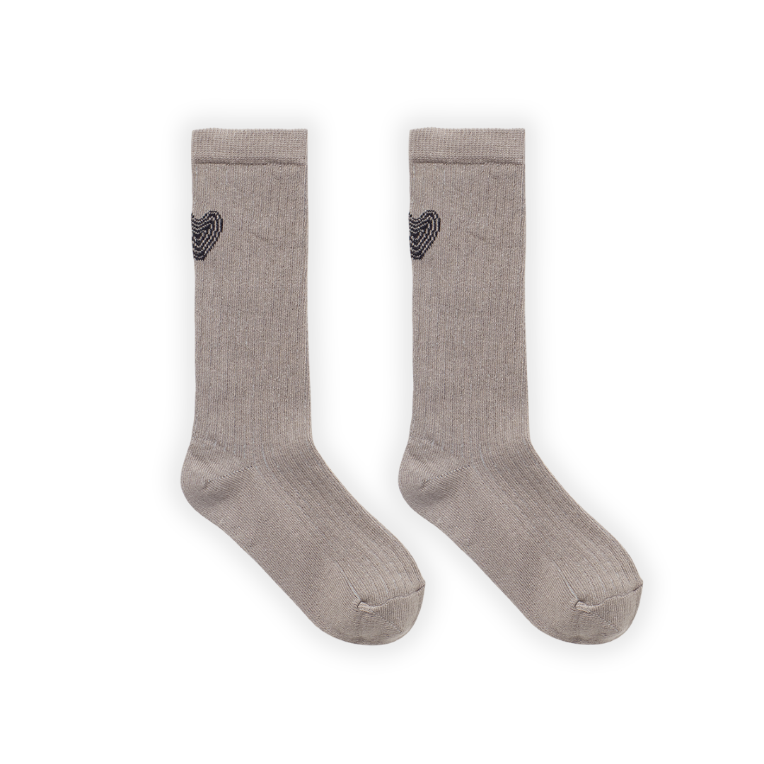 High Socks Heart Mud van Sproet & Sprout