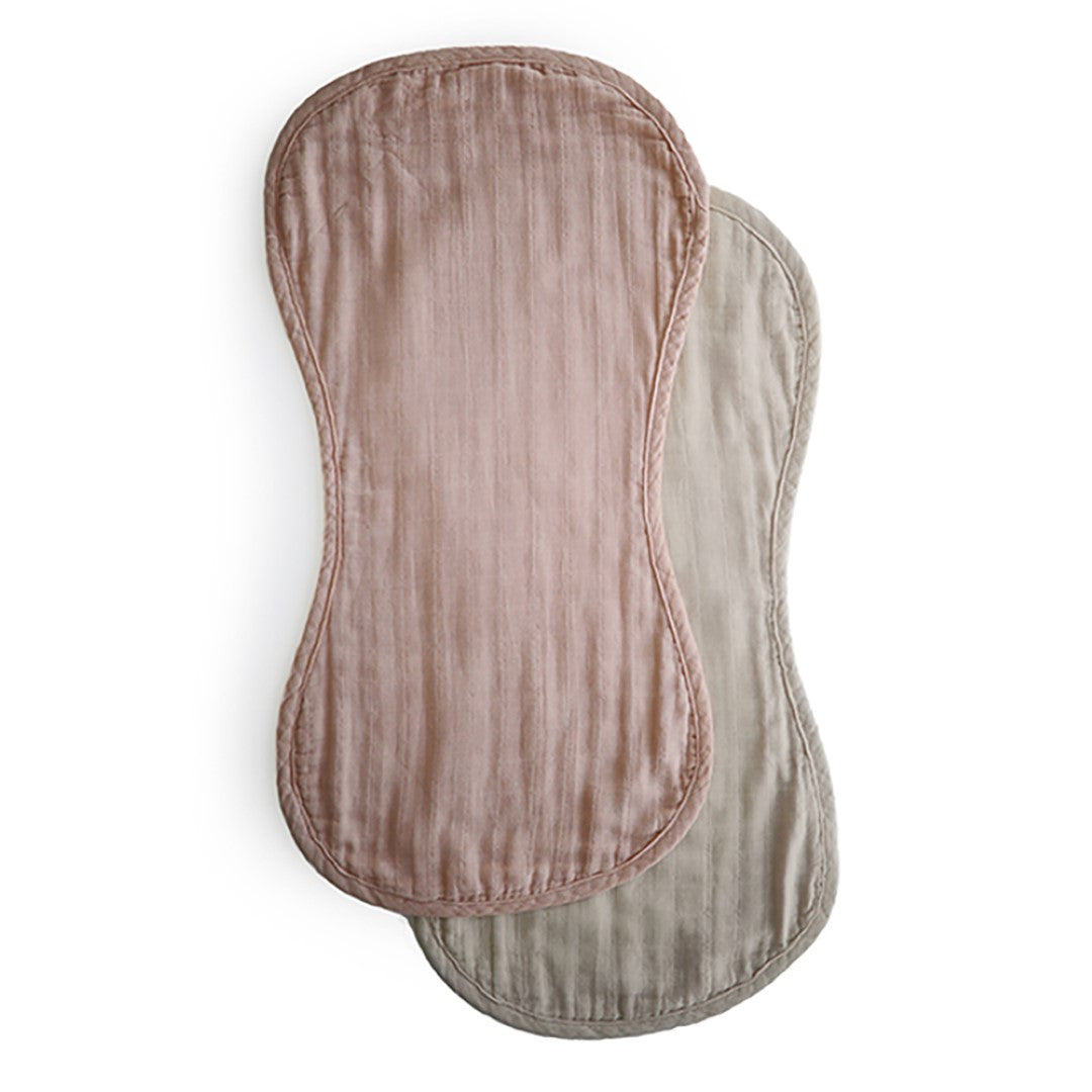 Mushie | Burp Cloths Blush/Fog