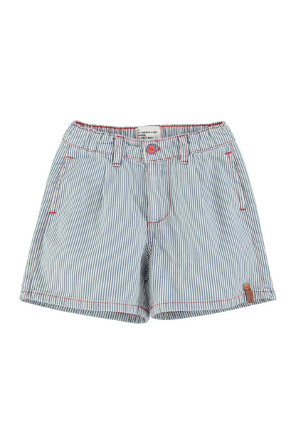 Boy Shorts Ecru With Indigo Stripes - KDkes