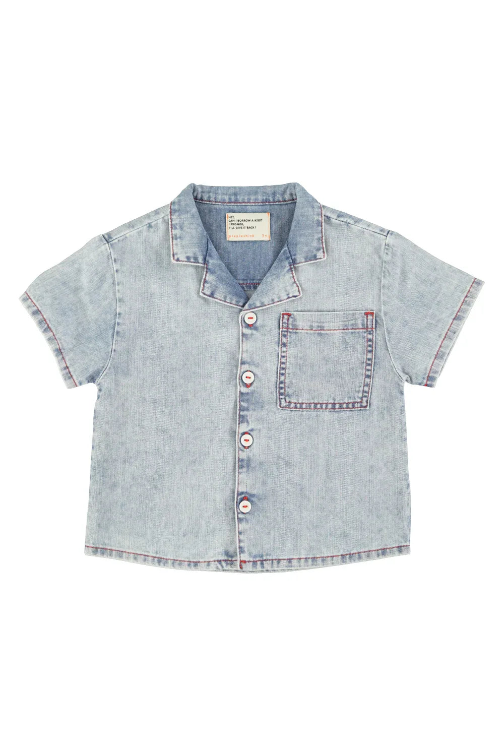 Hawaiian Shirt Blue Light Denim - Piupiuchick