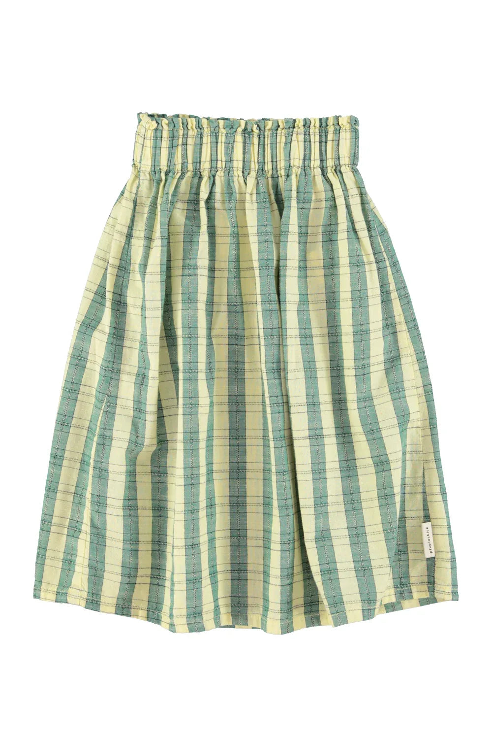 Long Skirt Light Yellow Checkered - Piupiuchick