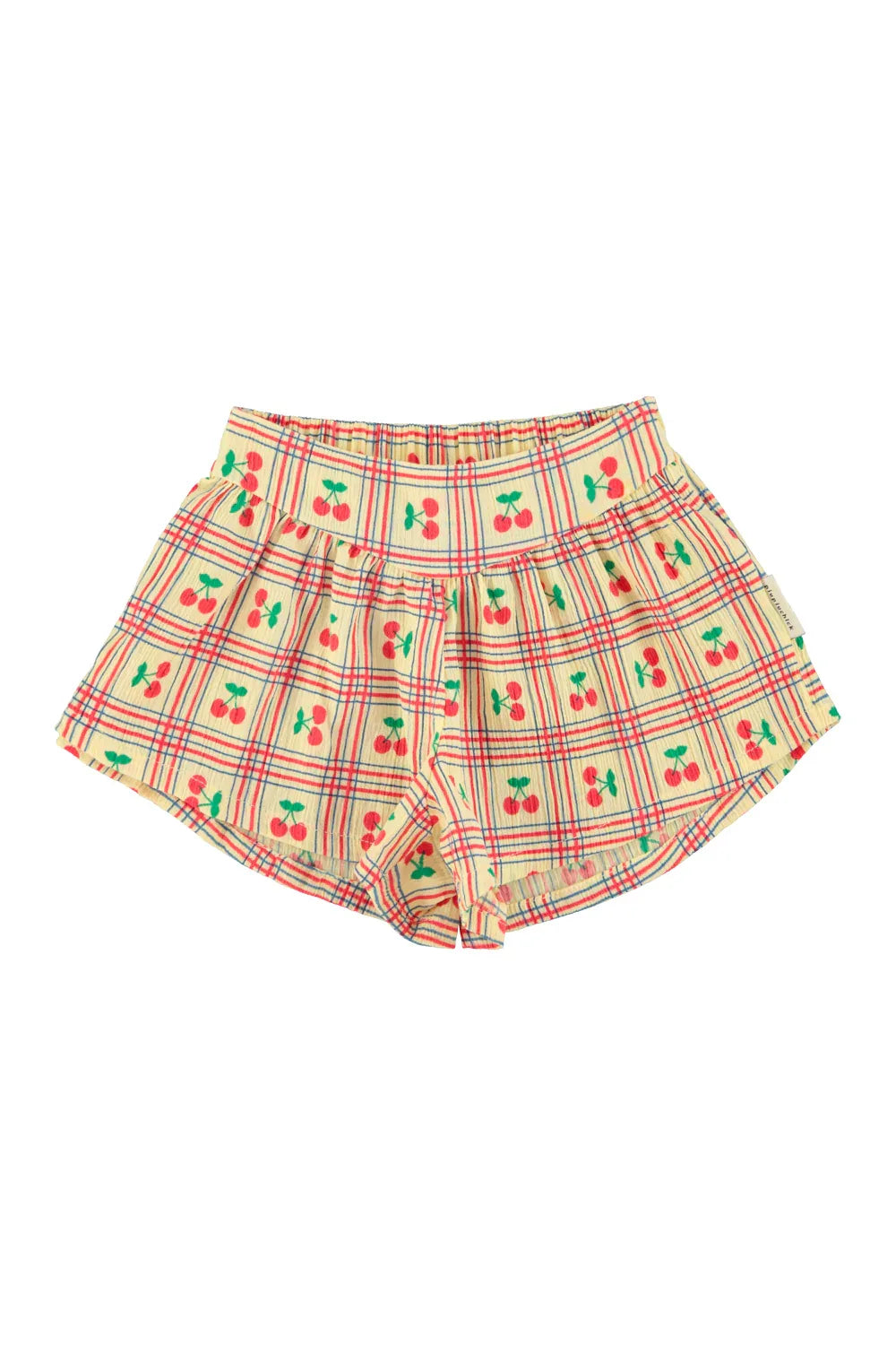 Shorts Light Yellow With Cherries Allover - Piupiuchick