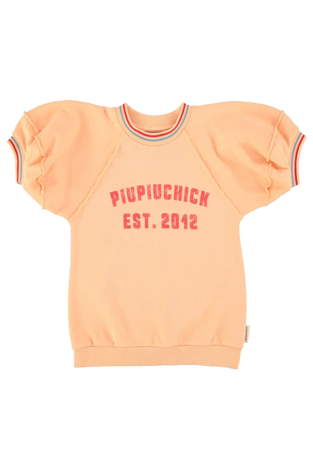 Sweatshirt Dress Peach Piupiuchick Print - Piupiuchick