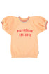 Sweatshirt Dress Peach Piupiuchick Print - Piupiuchick