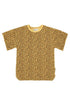 T-shirt Dress Mustard Animal Print - Piupiuchick
