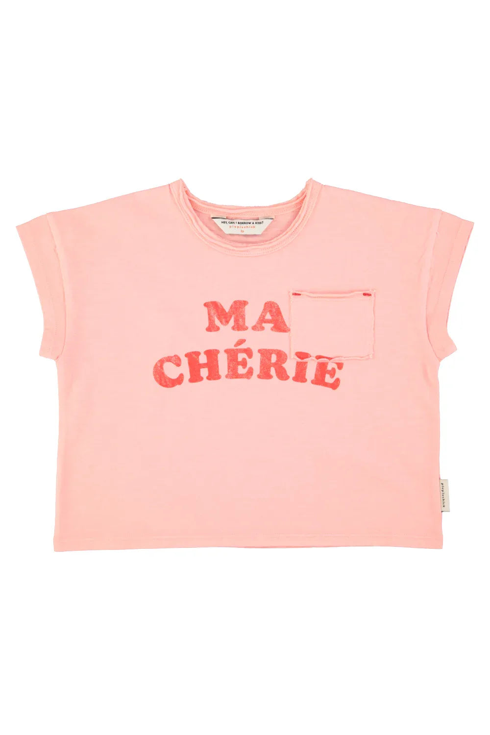 T-shirt Light Pink With Ma Chérie Print - Piupiuchick