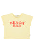 T-shirt Light Yellow With Beach Bar Print - Piupiuchick