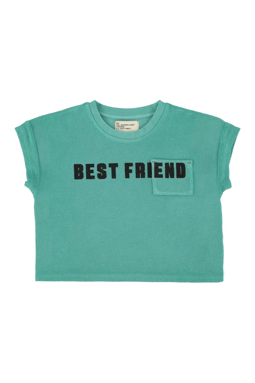 T-shirt Turquoise With Best Friend Print - Piupiuchick