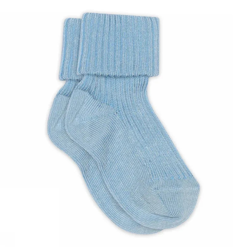 Cotton Rib Baby Socks Blue Bell - MP Denmark