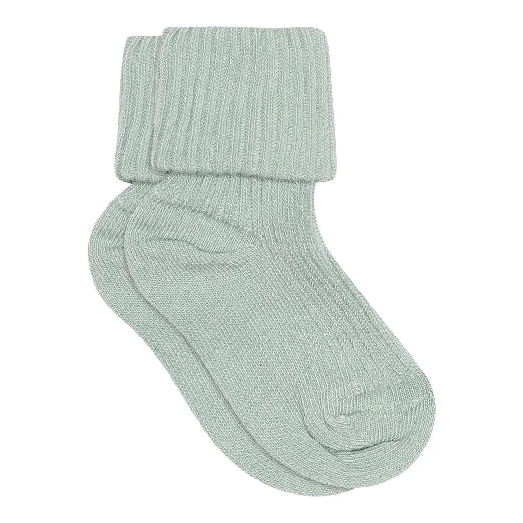 Cotton Rib Baby Socks Gray Mist - MP Denmark