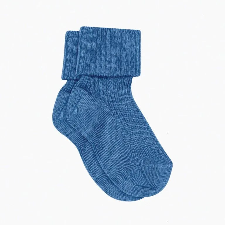 Cotton Rib Baby Socks High Tide - MP Denmark