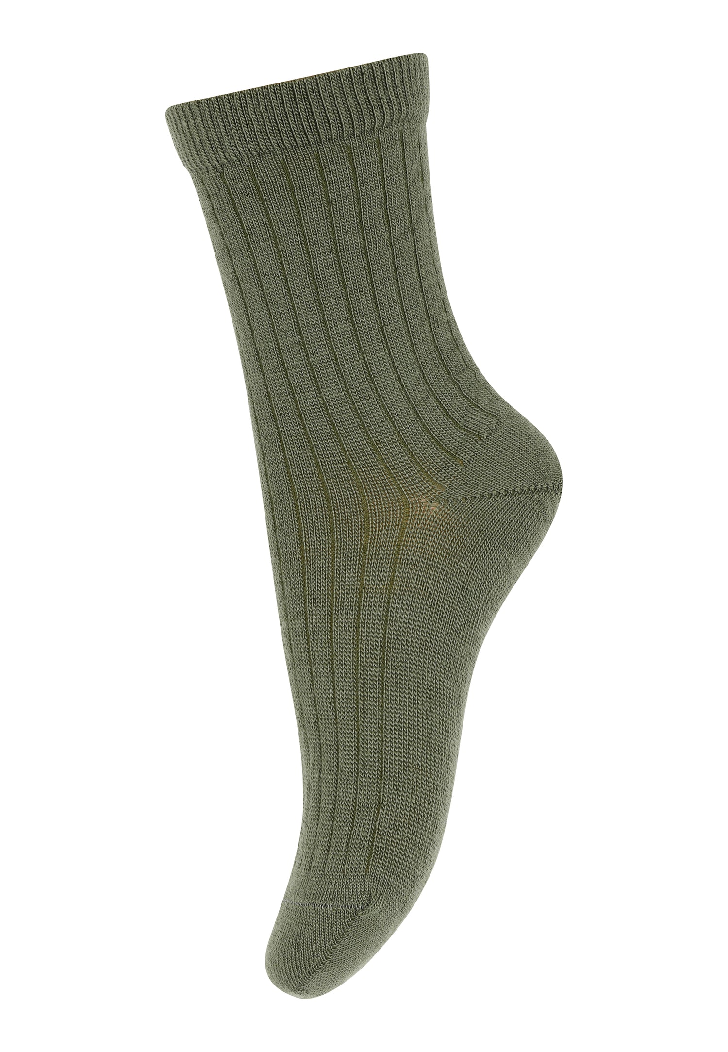 Wool Rib Socks Olivine