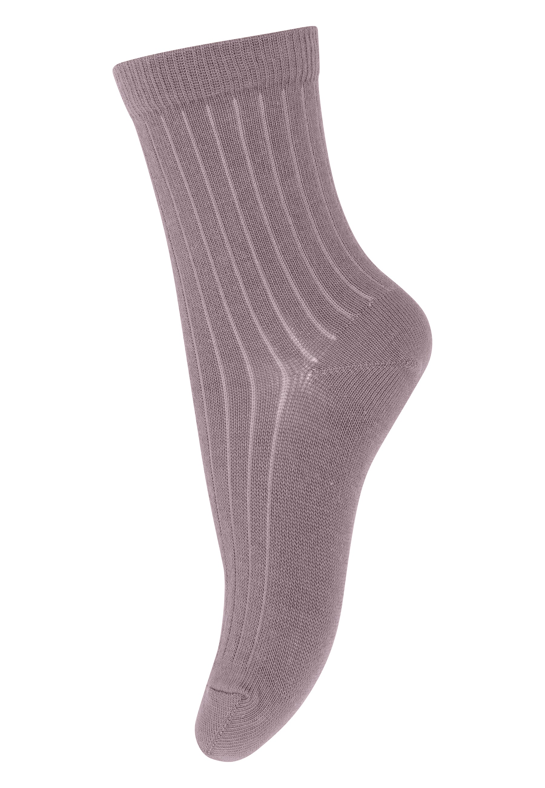 Wool Rib Socks Dark Purple Dove