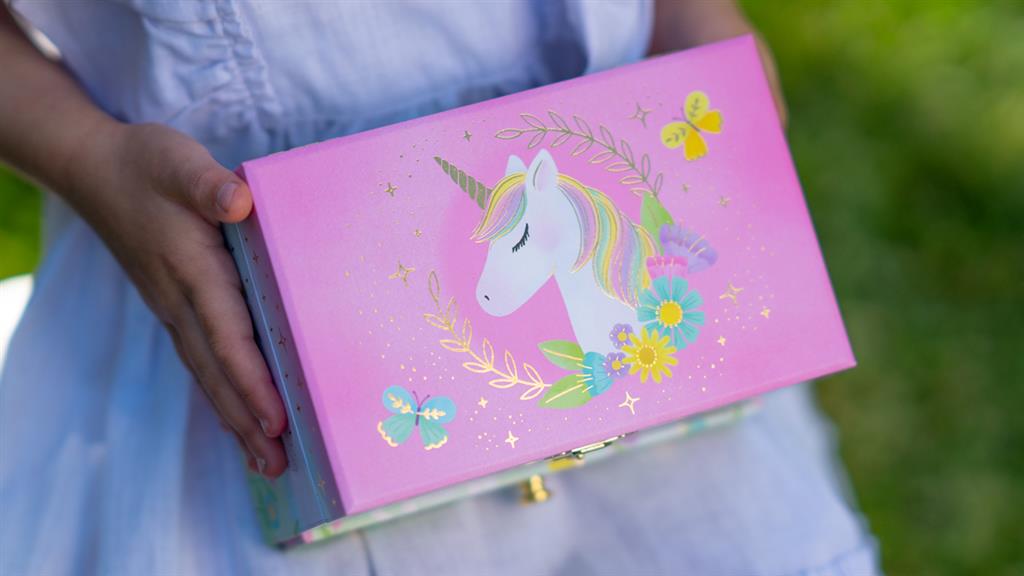 Muziekdoosje Floral Unicorn