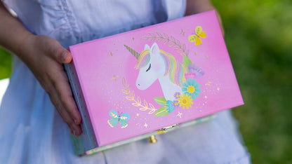 Muziekdoosje Floral Unicorn