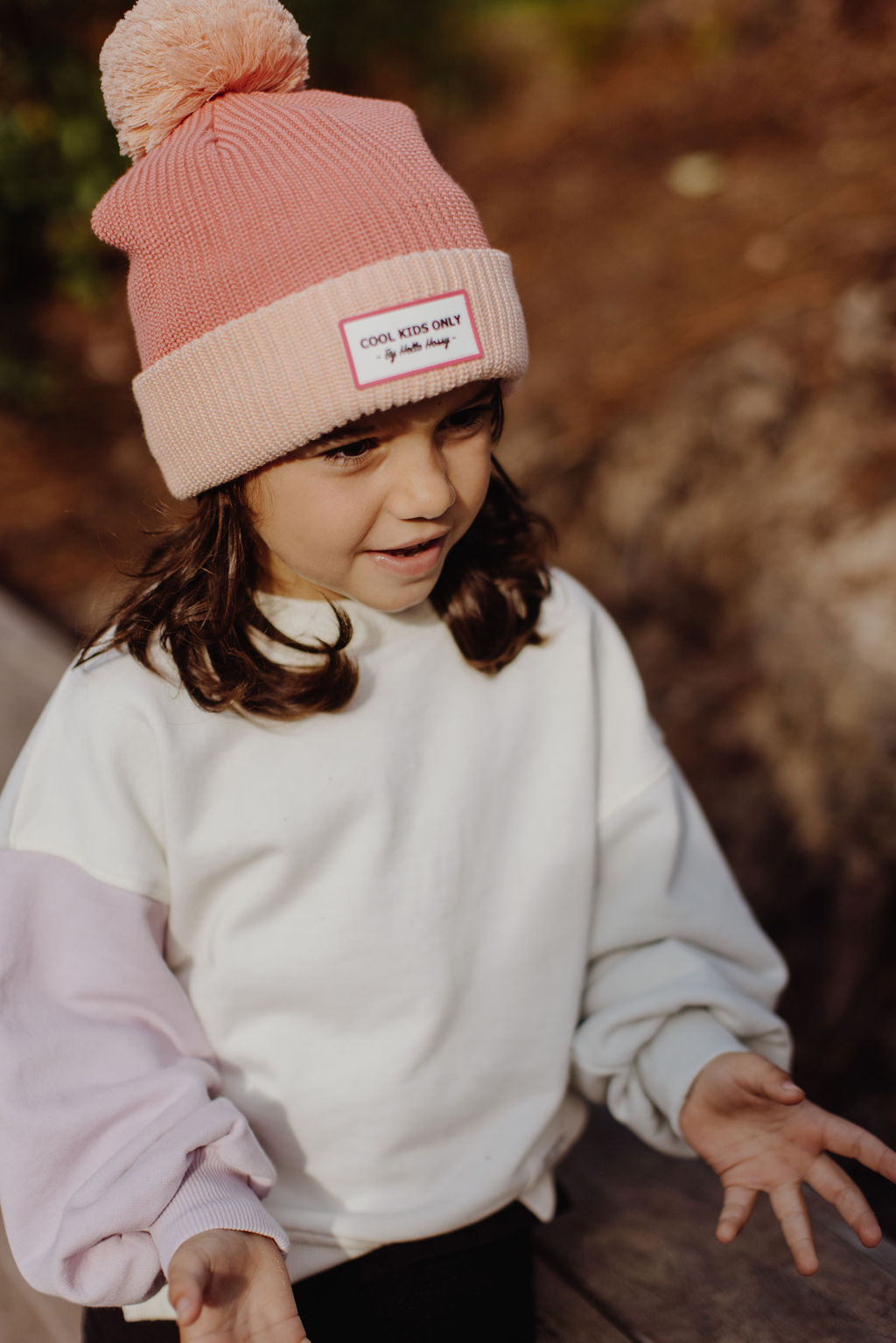 Beanie Block Blush