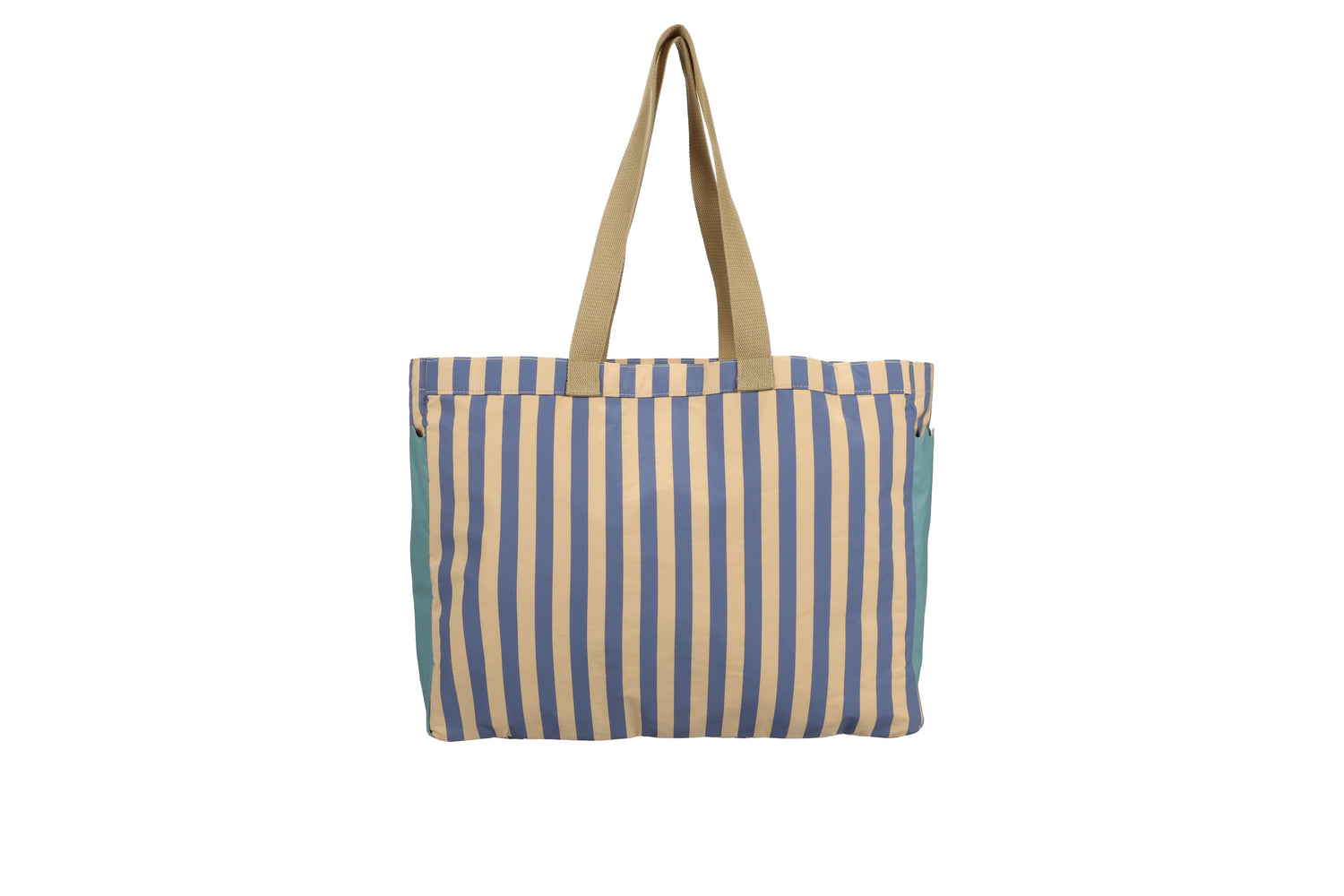 Shopper Wonders Stripes Blue Whale Sandy Yellow