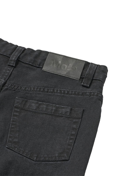 Andy Woven Pants Washed Black