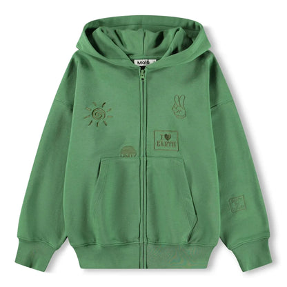 Hoodie Marley Groovy Green - MOLO