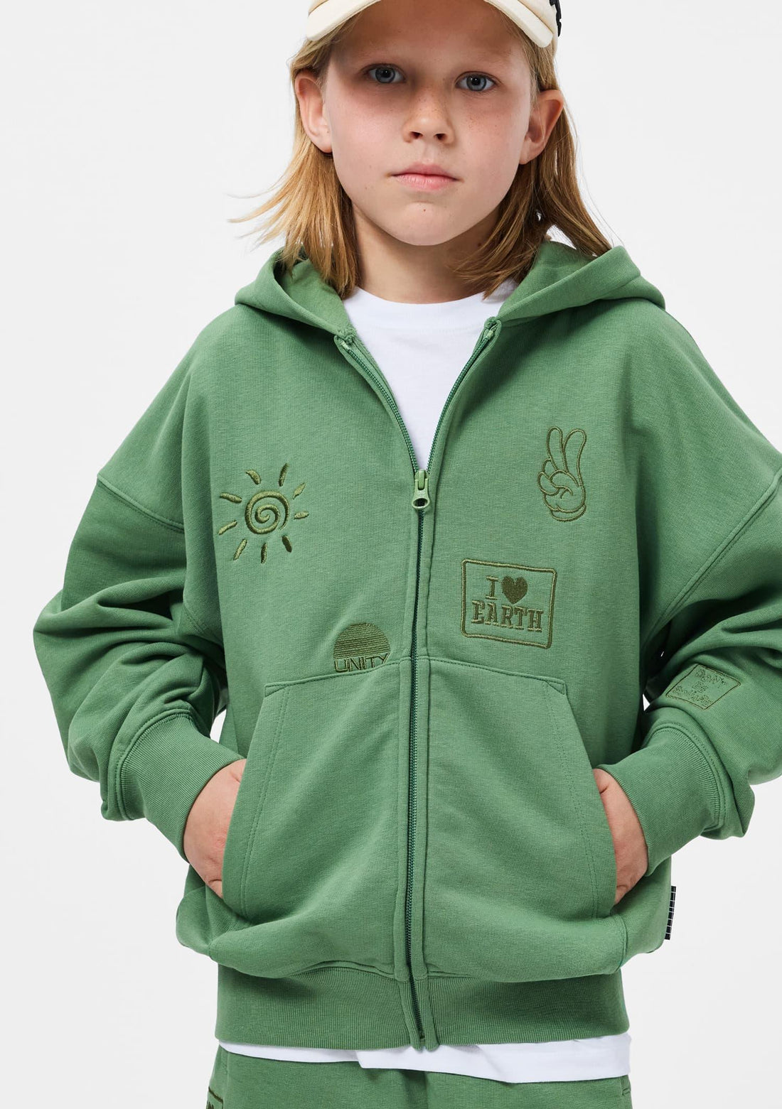 Hoodie Marley Groovy Green - MOLO