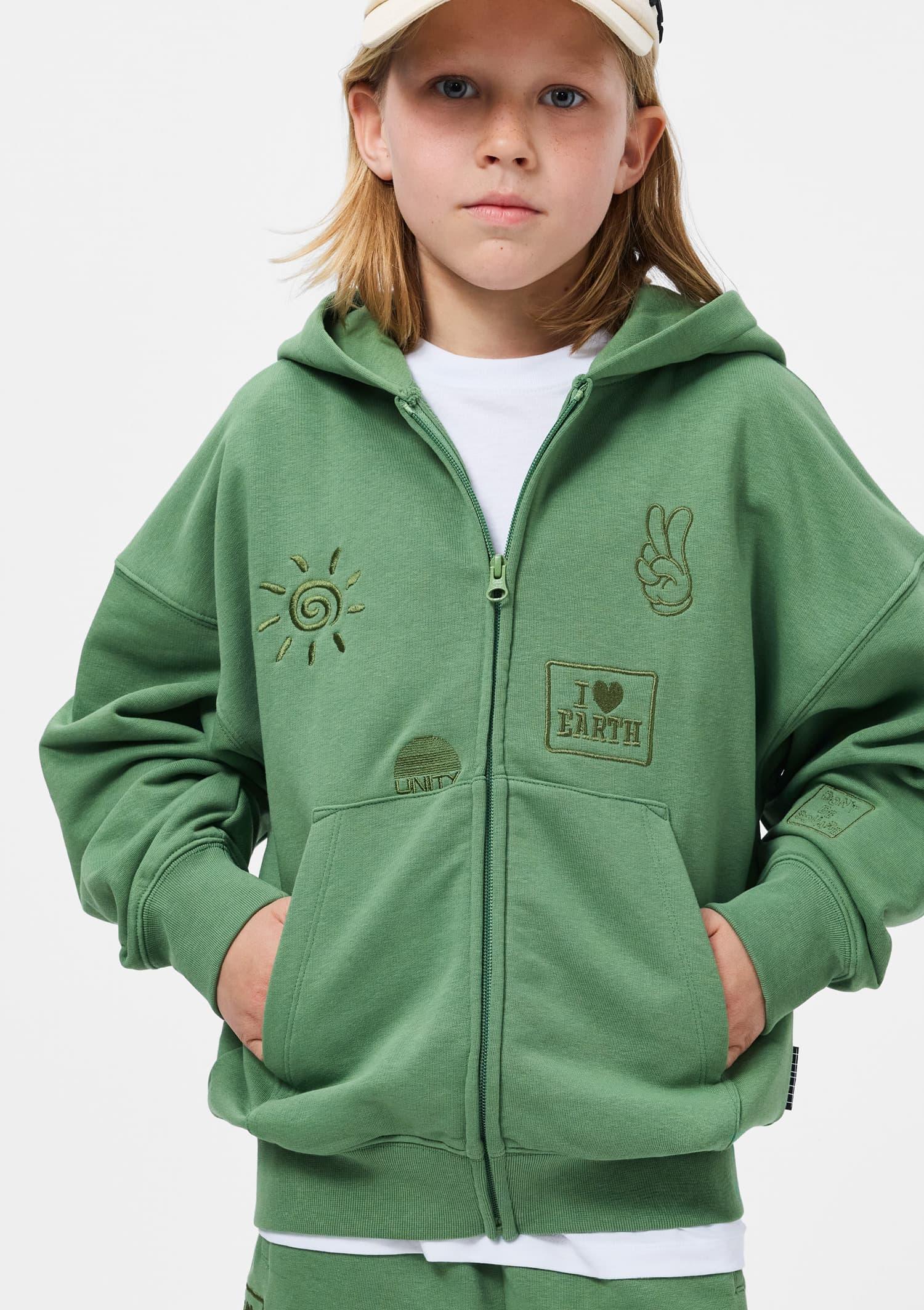 Hoodie Marley Groovy Green - MOLO