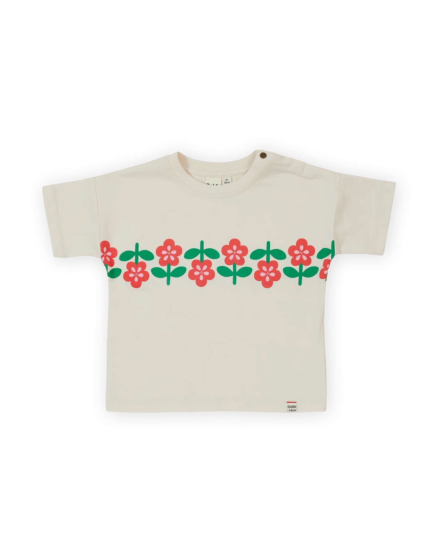 Flower Garden T-shirt Antique White - Goldie+Ace