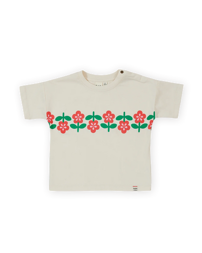 Flower Garden T-shirt Antique White - Goldie+Ace