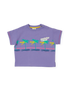 Oversized Palm Beach T-shirt Purple - Goldie+Ace