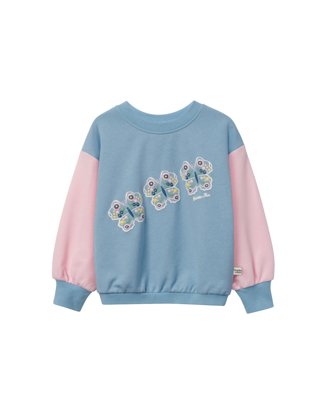Butterfly Puff Print Oversized Sweatshirt