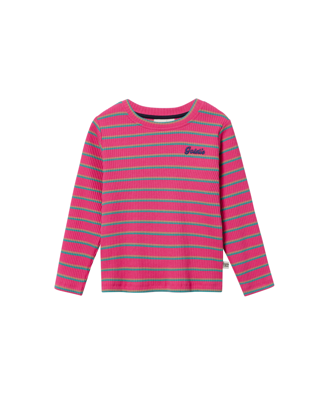 Pink Stripe Rib Top