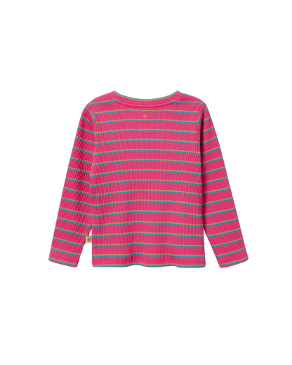 Pink Stripe Rib Top