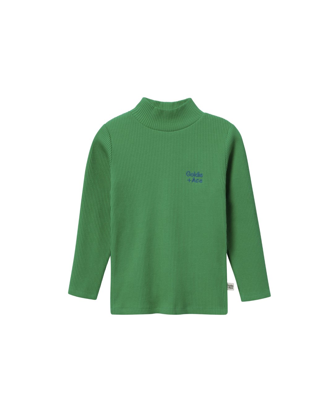 High Neck Green Rib Skivvy