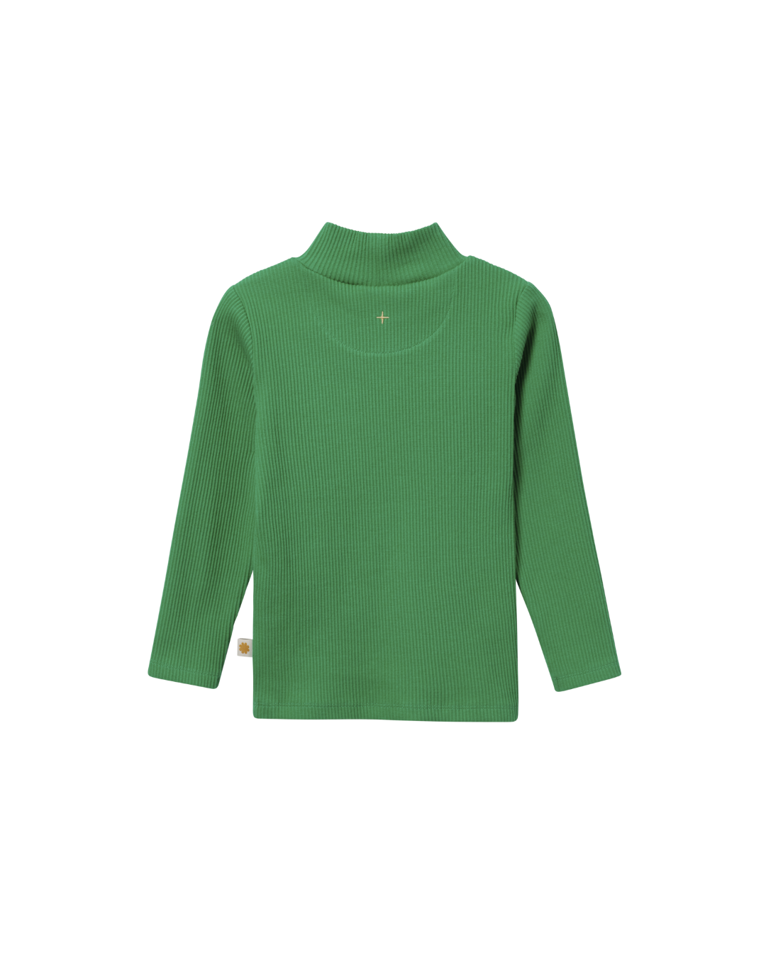 High Neck Green Rib Skivvy