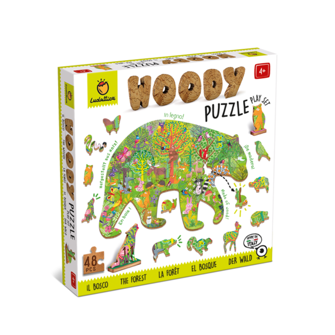 Woody Puzzle Play Set Woud 48pcs