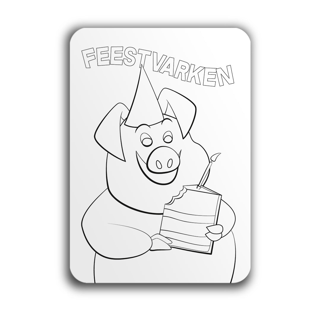 Wenskaart Feestvarken