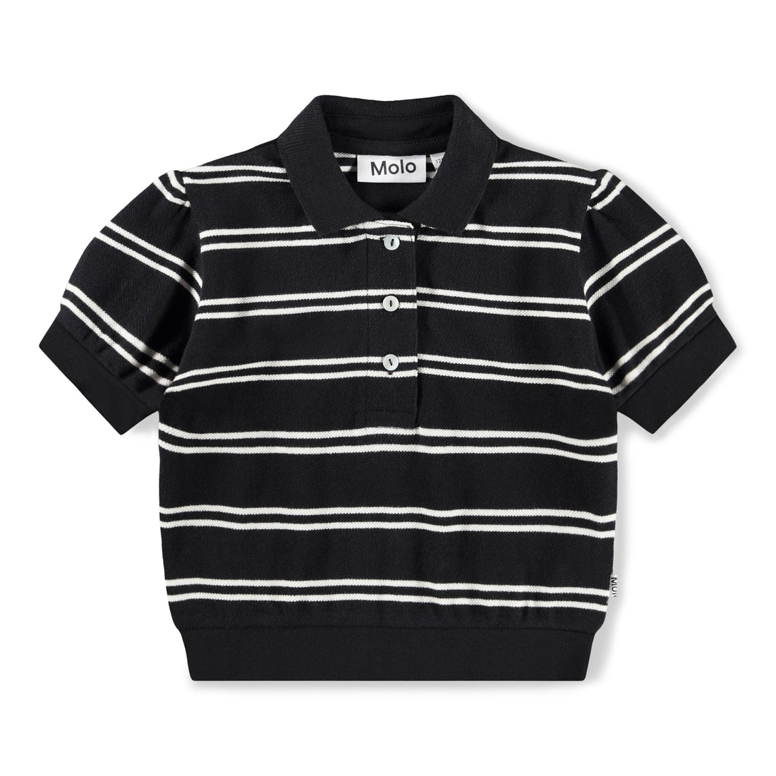 T-shirt SS Raki Black Ivory Stripe